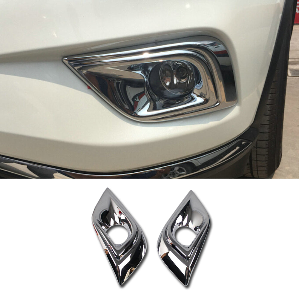 Fit for Nissan Murano 2015 2016 2017 2018 Chrome Car Front Fog Light Lamp Cover Trim Trims ABS