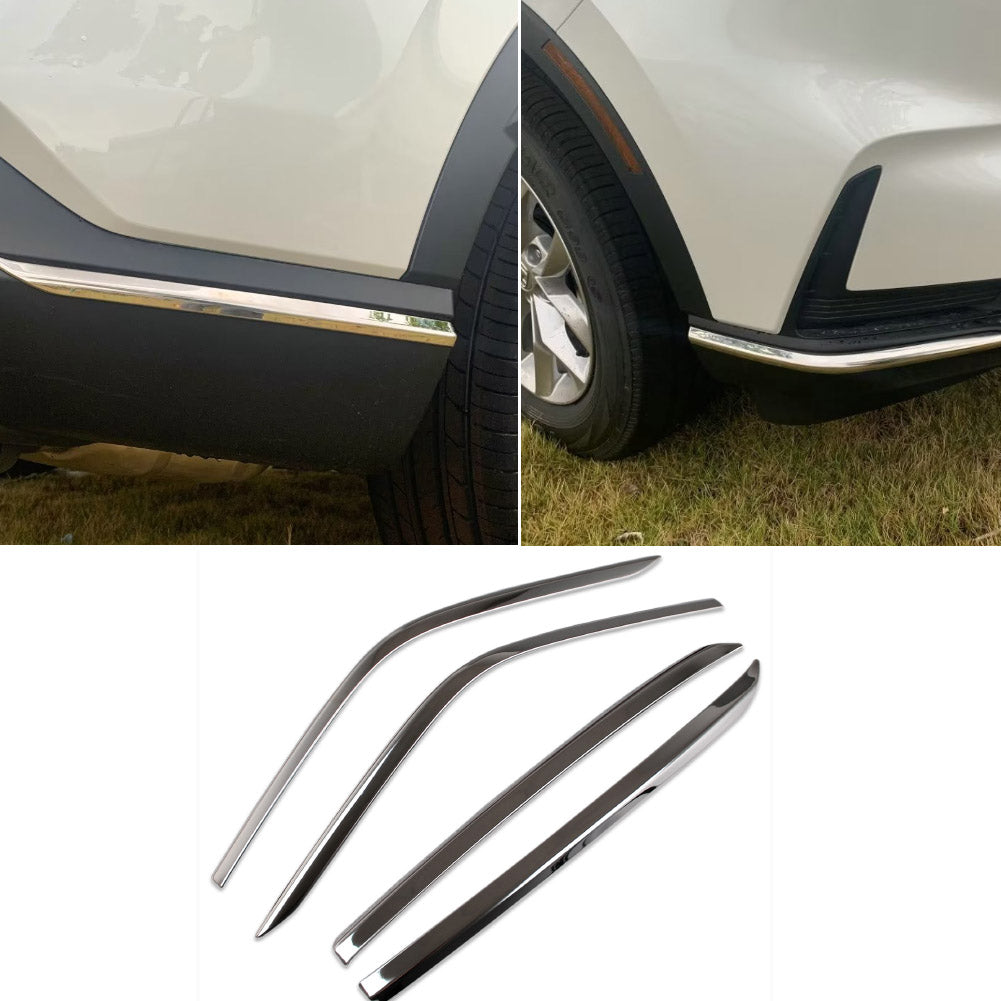 Fit for Honda New CR-V CRV 2023 Front+Rear Bumper Corner Protection Cover Trims Stainless Steel
