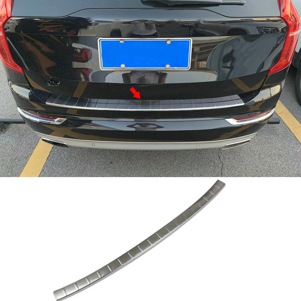 Fit for Volvo XC90 2016 2017 2018 2019 2020 2021 Rear Bumper Guard Plate Cover Trim Stainless Steel