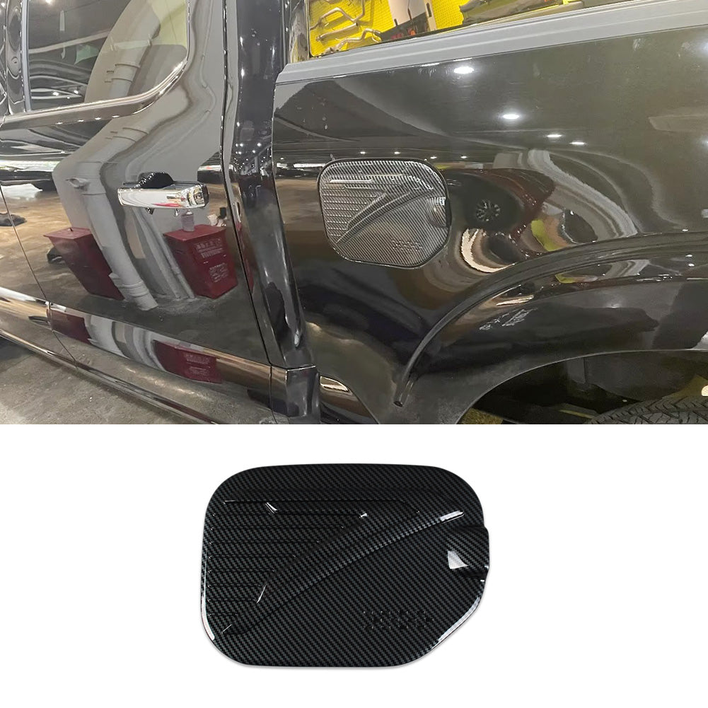 Ford F-150 2021 2022 2023 F150 Fuel Gas Tank Cap Cover Trim Carbon Fiber Pattern