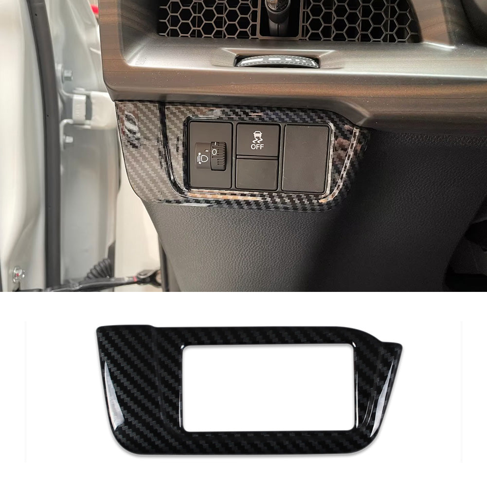 Honda CRV CR-V 2023 Interior Headlight Lamp Switch Control Cover Trim Carbon Fiber Pattern