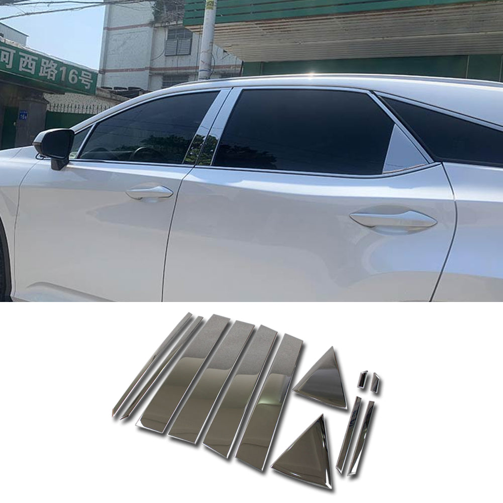 Fit for Lexus New RX350 RX450H 2016 2017 2018 2019 2020 2021 2022 Window Frame Trims Whole Set Stainless Steel
