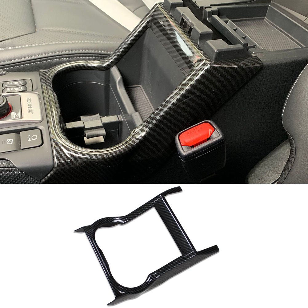 Fit for Subaru Forester 2019 2020 2021 2022 Front Console Cup Holder Trim ABS