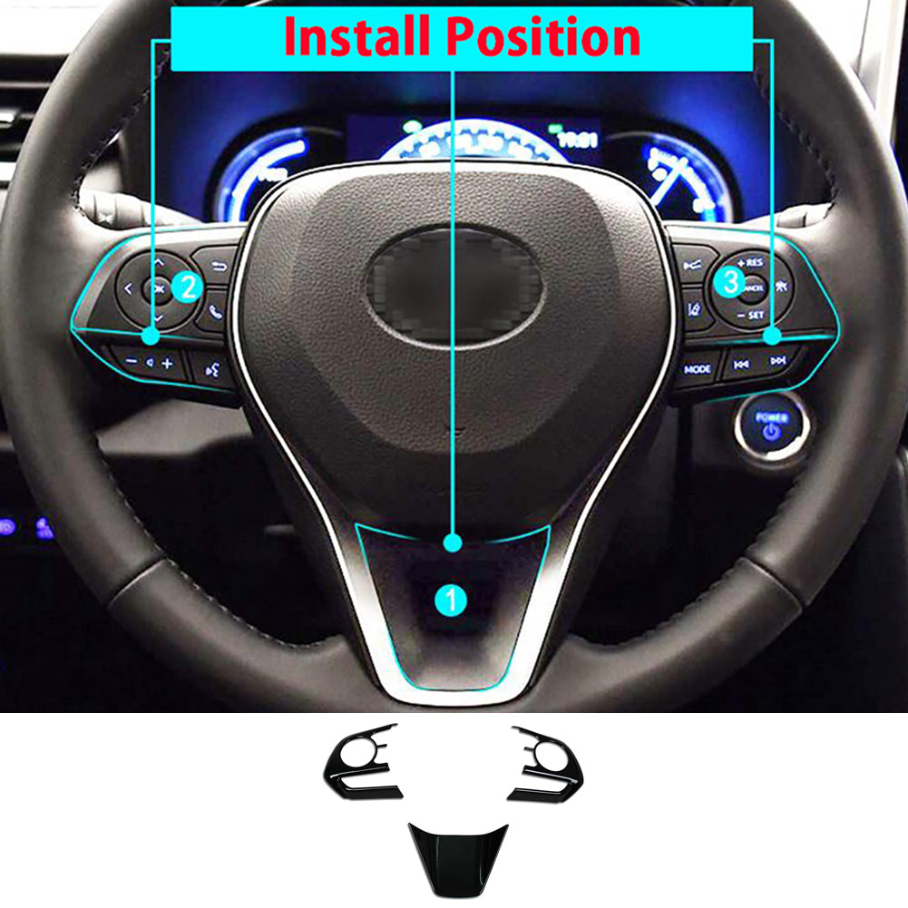 Fit for Toyota VENZA 2021 Wheel Steering Trim Panel Cover Trims