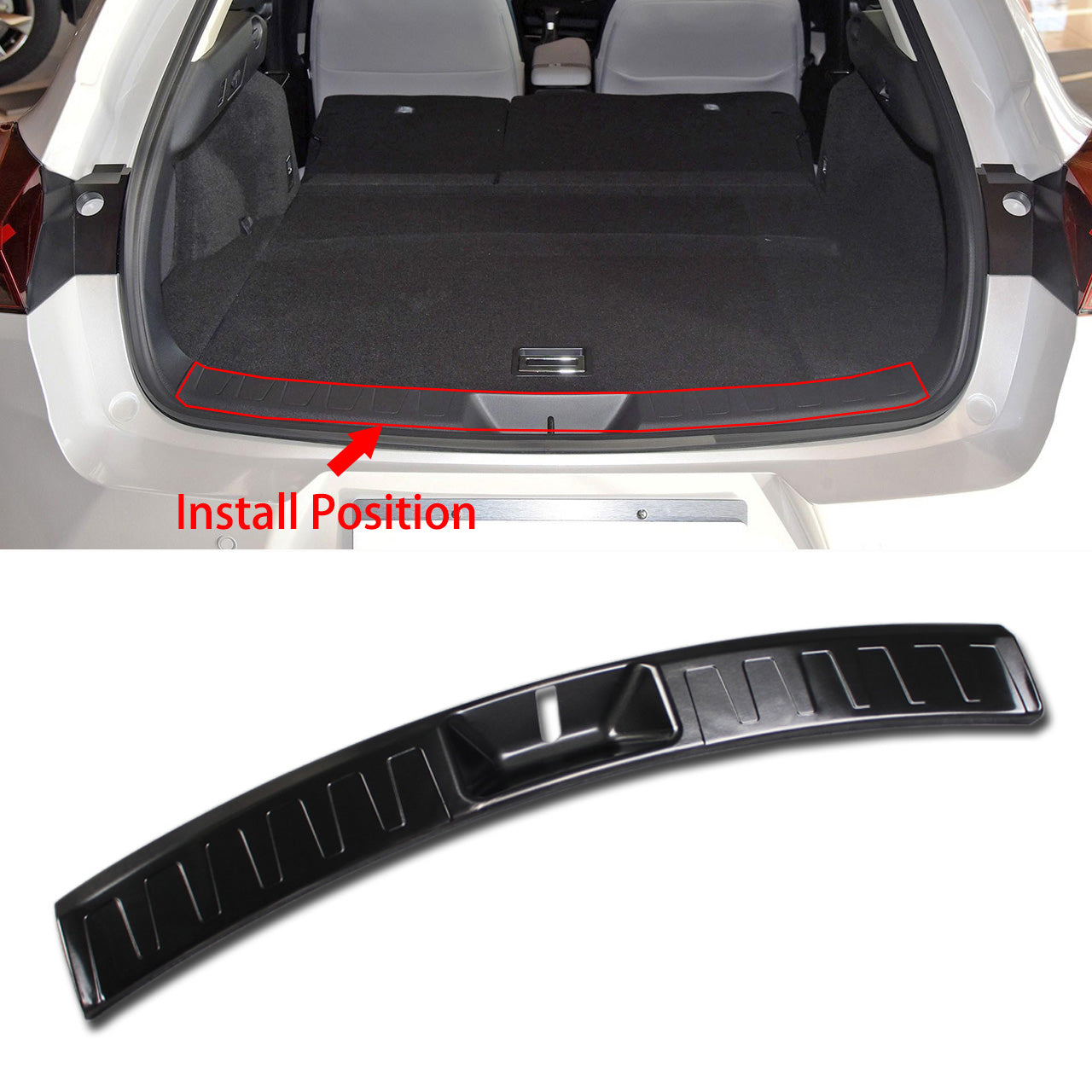 Fit for Lexus UX 200 250h UX200 UX250h 2019 2020 2021 2022 Rear Interior Bumper Sill Plate Guard Cover Trim