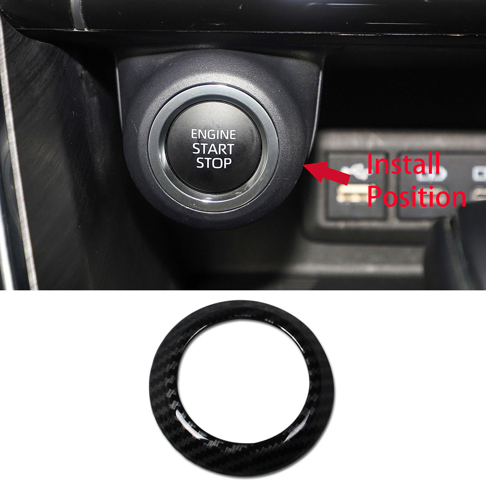 Fit for Toyota Venza 2021 2022 2023 2024 Interior Engine Start Button Ring Cover Trim