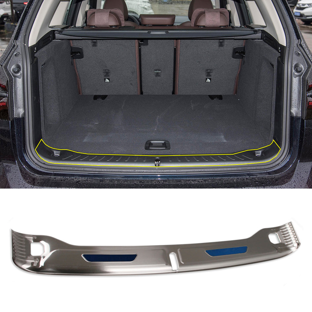Fit for BMW X3 2022 2023 Rear Inside Bumper Protector Guard Scuff Plate Cover Trim