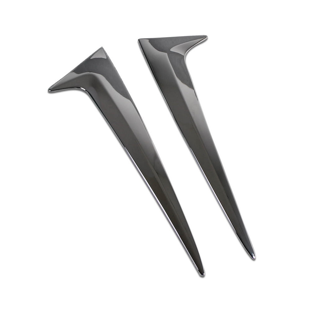 Fit for Toyota 2021 2022 Sienna Chrome Rear Spoiler Wing Side Beveled Window Cover Trims