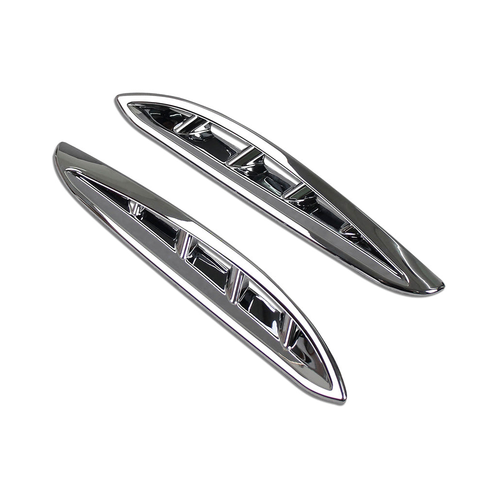 Fit for Toyota VENZA 2021 Chrome Front Corner Mesh Grill Molding Cover Trims