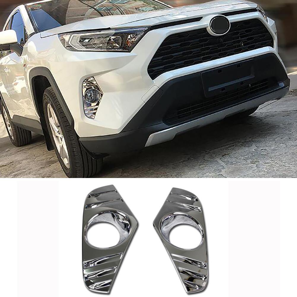Fit for Toyota New RAV4 2019 2020 2021 2022 LE/XLE/XSE/Limited Model Chrome Front Fog Light Lamp Cover Trims