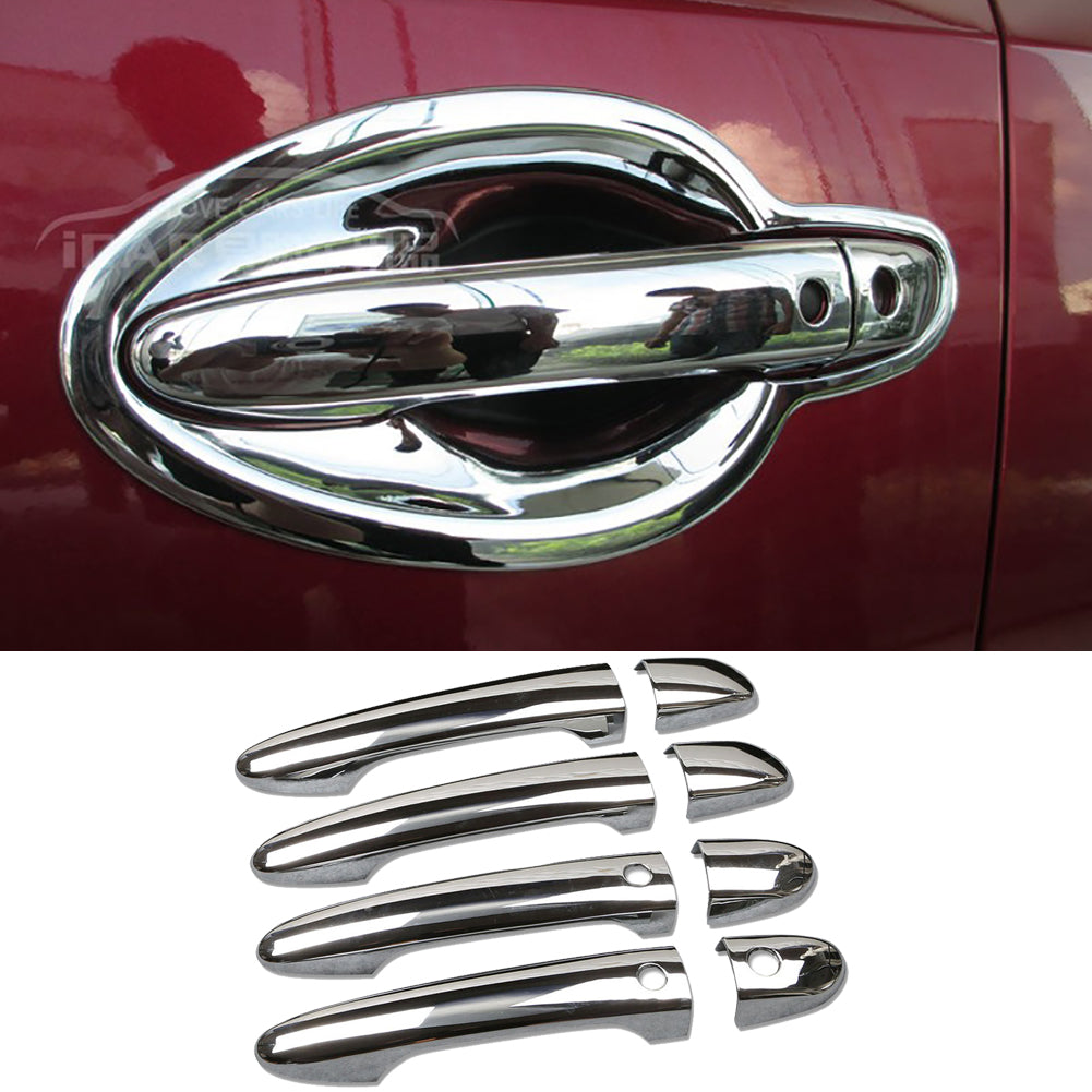 Fit For Mazda CX5 CX-5 2017 2018 2019 2020 2021 2022 2023 2024 With Smart Keyhole Chrome Door Handle Cover Trims