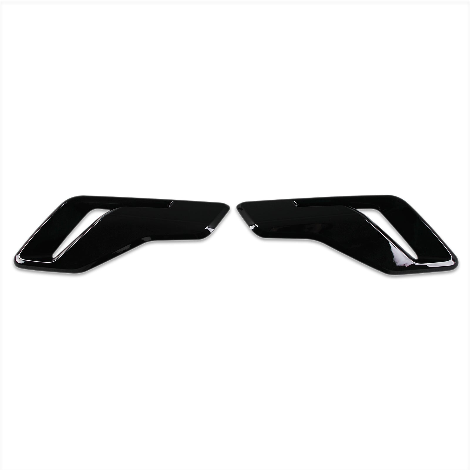 Ford F-150 2021 2022 2023 F150 Front Side Fender Vent Air Outlet Bezel Cover Trims Carbon Fiber Pattern