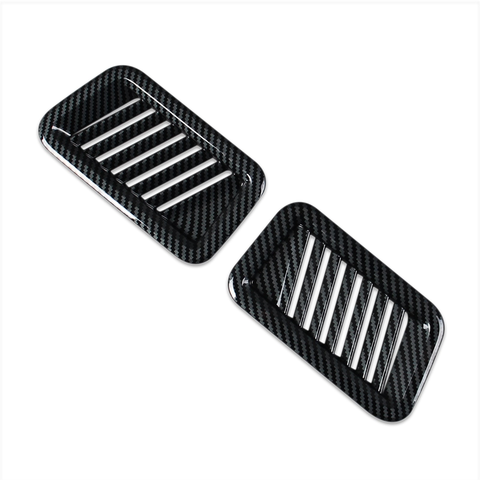 Fit for Ford F-150 2021 2022 2023 F150 Interior Front side Air Condition Vent Outlet Cover Trims Carbon Fiber Pattern