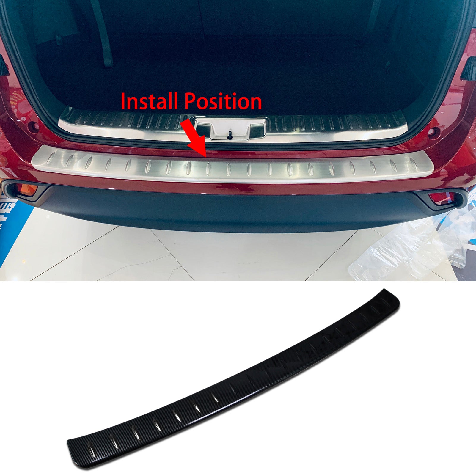Fit for Toyota New Highlander 2020 2021 2022 2023 Rear Outside Bumper Sill Plate Guard Cover Trim