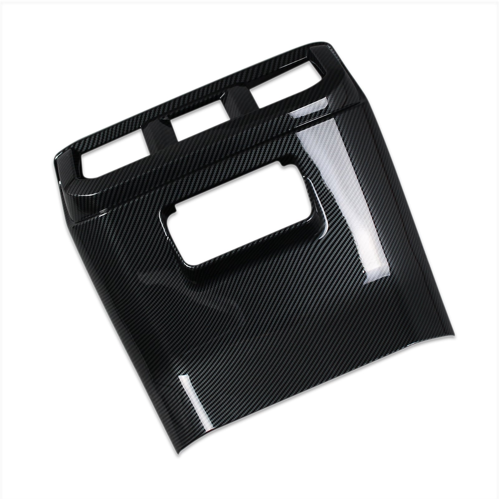 Fit for Ford F-150 2021 2022 2023 F150 Interior Rear Seat Air Condition Vent Outlet Cover Trim Carbon Fiber Pattern