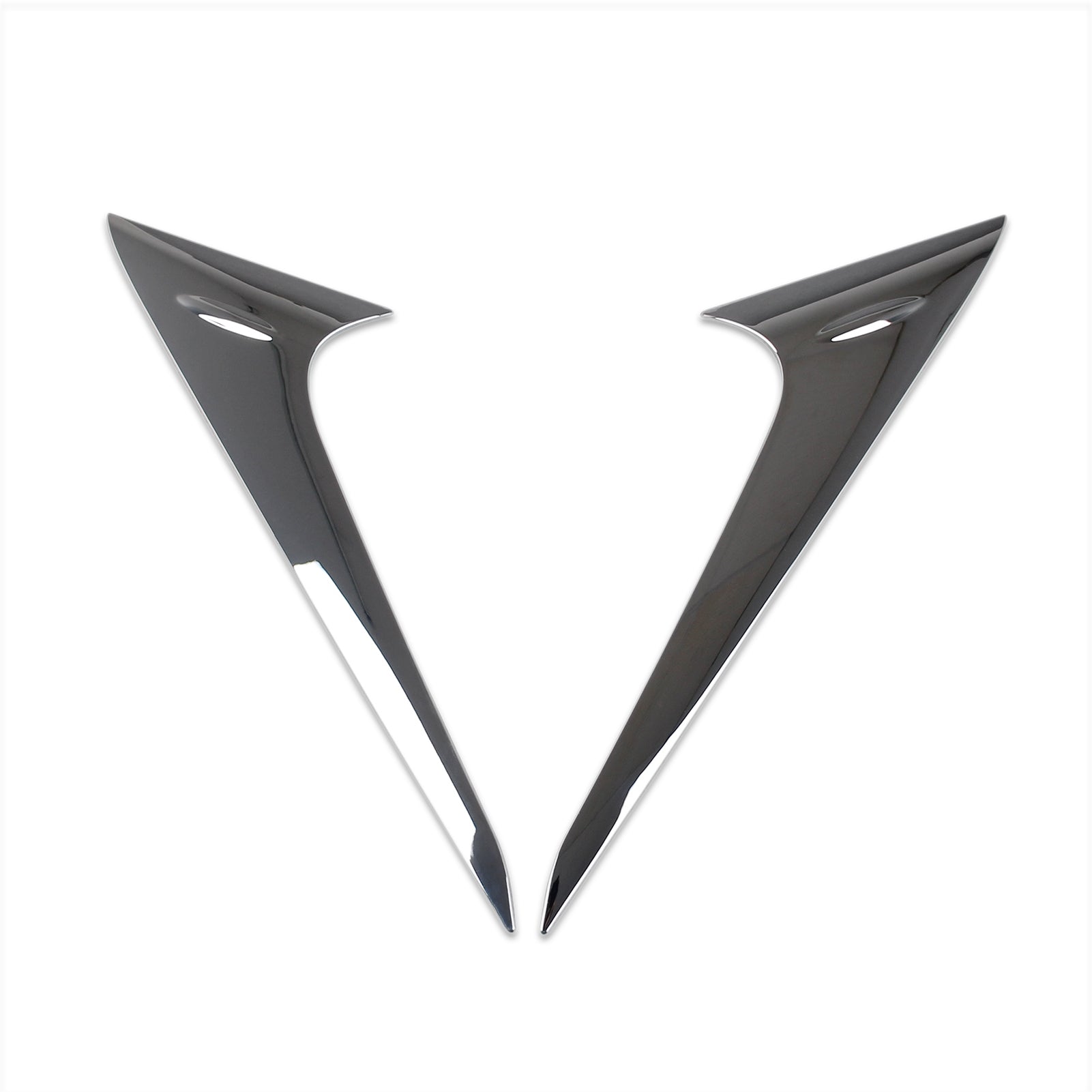 Lexus New RX RX350 RX350h RX500h F Sport 2023 Chrome Rear Spoiler Wing Side Beveled Window Cover Trims