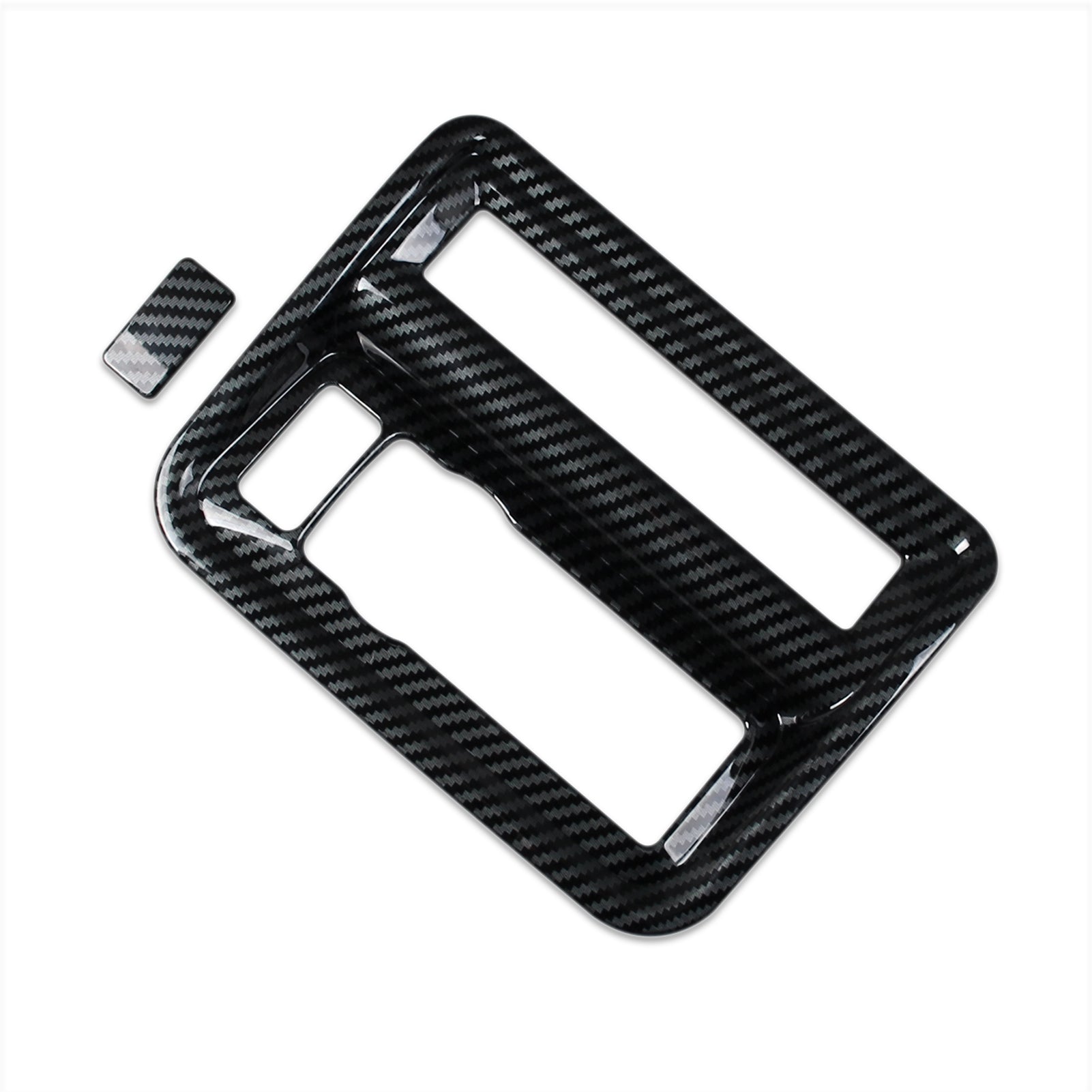 Fit for Ford F-150 2021 2022 2023 F150 Interior Headlight Lamp Switch Control Cover Trim Carbon Fiber Pattern