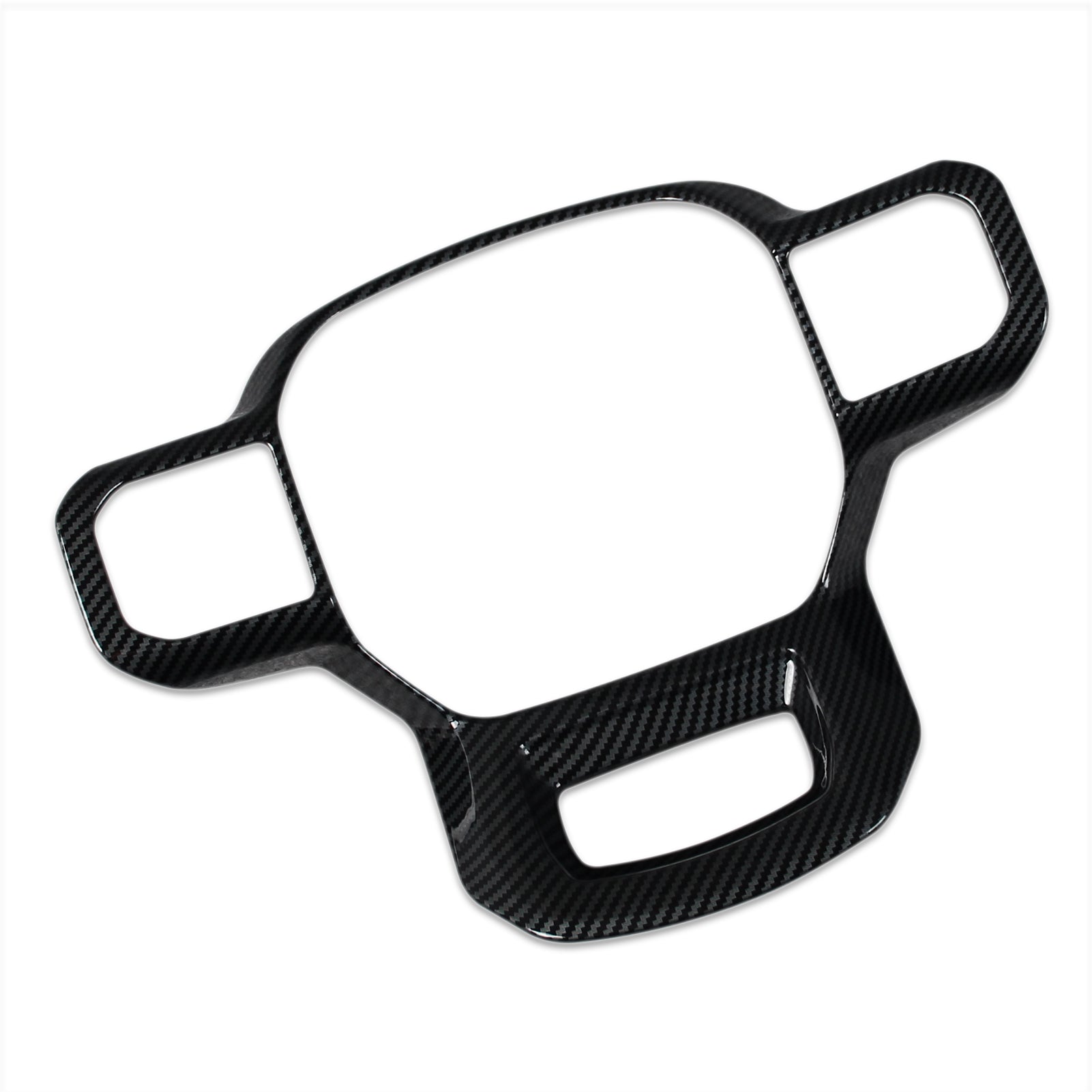 Fit for Ford F-150 2021 2022 2023 F150 Wheel Steering Trim Panel Cover Trims ABS Carbon Fiber