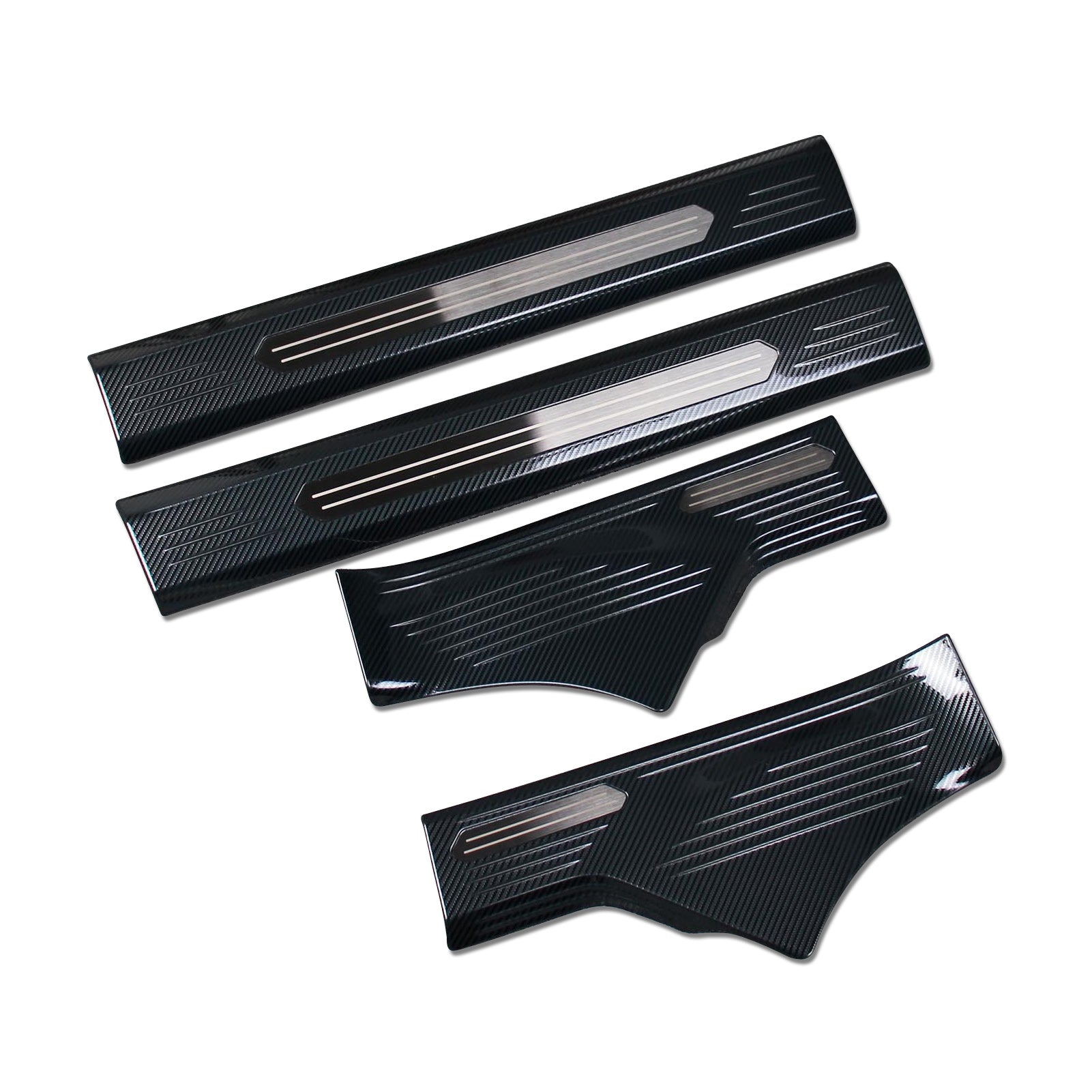 Fit for Nissan Rogue 2021 2022 Door Sill Scuff Plate Guard Cover Trims Stainless Steel