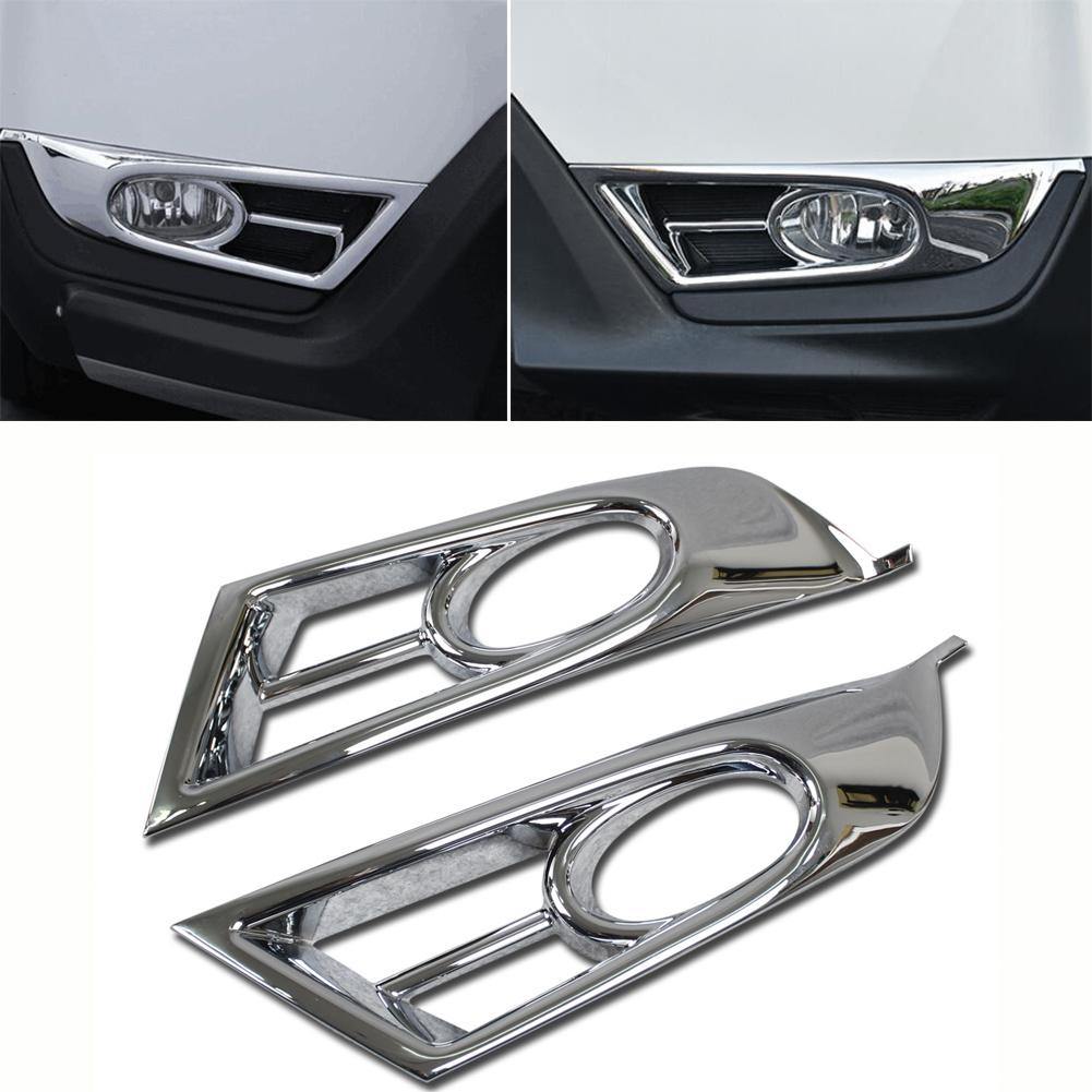 Fit for Honda 2017 2018 2019 CR-V CRV EX/EX-L/Touring Model Chrome Front Fog Light Lamp Cover Trims - beautost