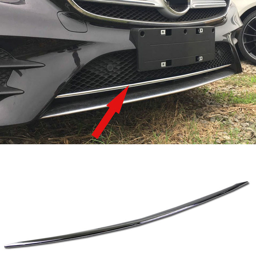 Fit For Mercedes-Benz New E-Class W213 E300 Sedan Sport 2017 2018 2019 2020 Chrome Front Lower Grill Grille Cover Trims