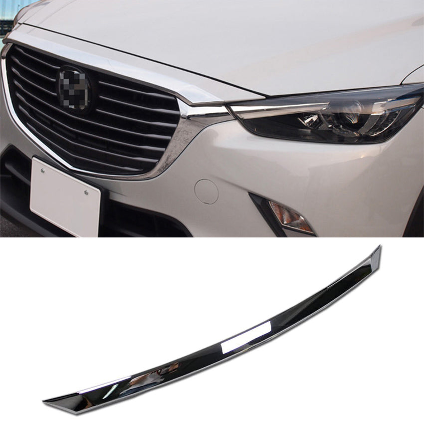 Fit for Mazda CX-3 2016 2017 2018 2019 Chrome Front Hood Bonnet Cover Trim