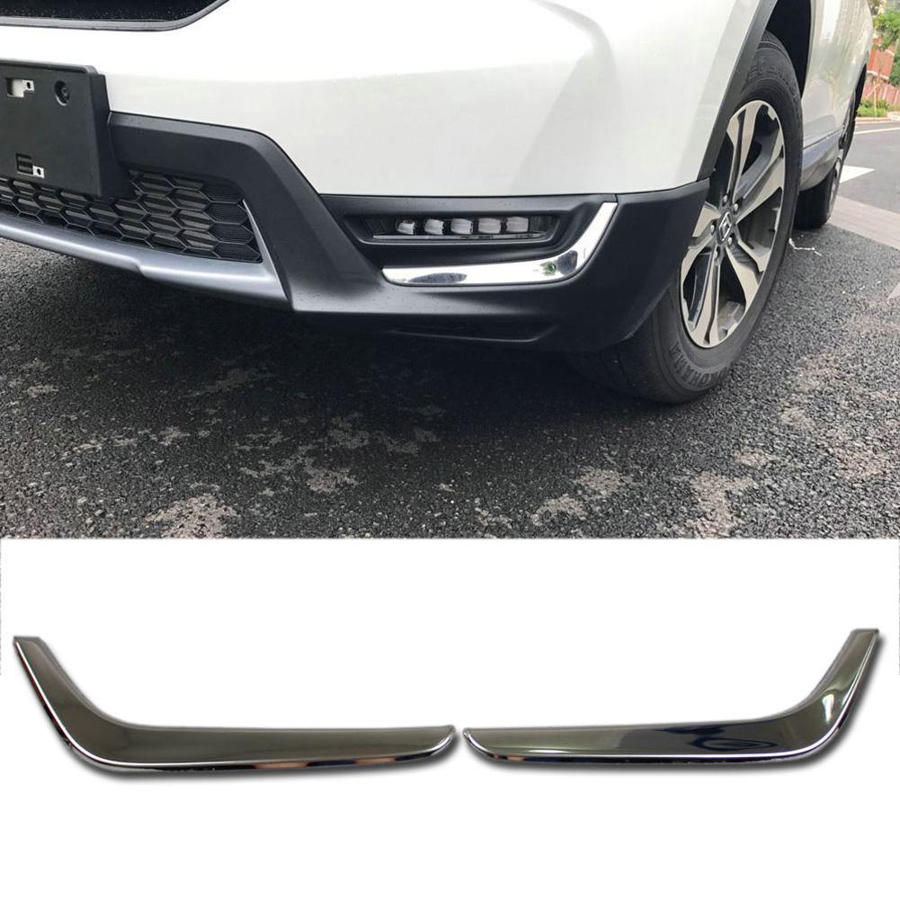 Fit for Honda 2017 2018 2019 CR-V CRV Chrome Front Fog Light Lamp Cover Trim Trims - beautost