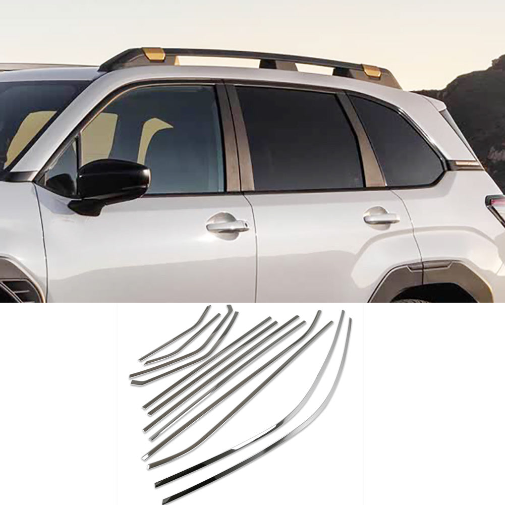 Fit for Subaru New Forester 2025 Windows Frame Sill Molding Cover Trims Stainless Steel