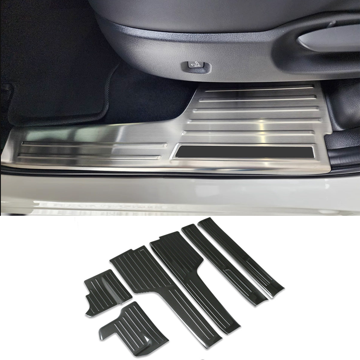 Fit for Mazda New CX-70 2025 2026 Inside Door Sill Scuff Plate Guard Cover Trims Stainless Steel