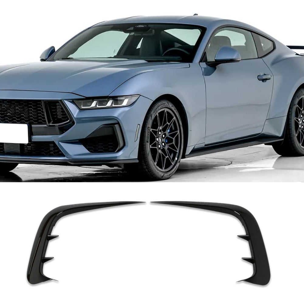Fit for Ford New Mustang GT Fastback 2024 2025 Front Side Fender Vent Air Outlet Bezel Cover Trims