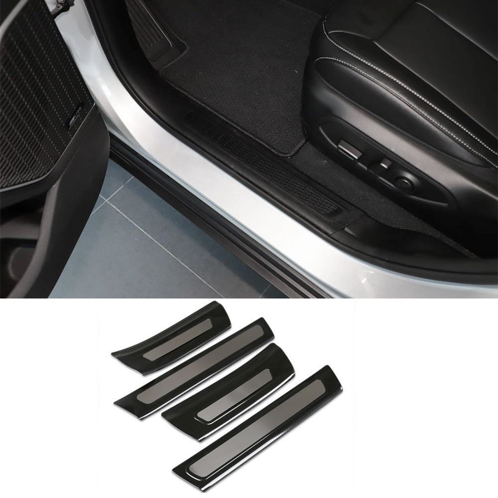 Fit for Jeep New Grand Cherokee 2024 2025 Inside Door Sill Scuff Plate Guard Cover Trims Stainless Steel