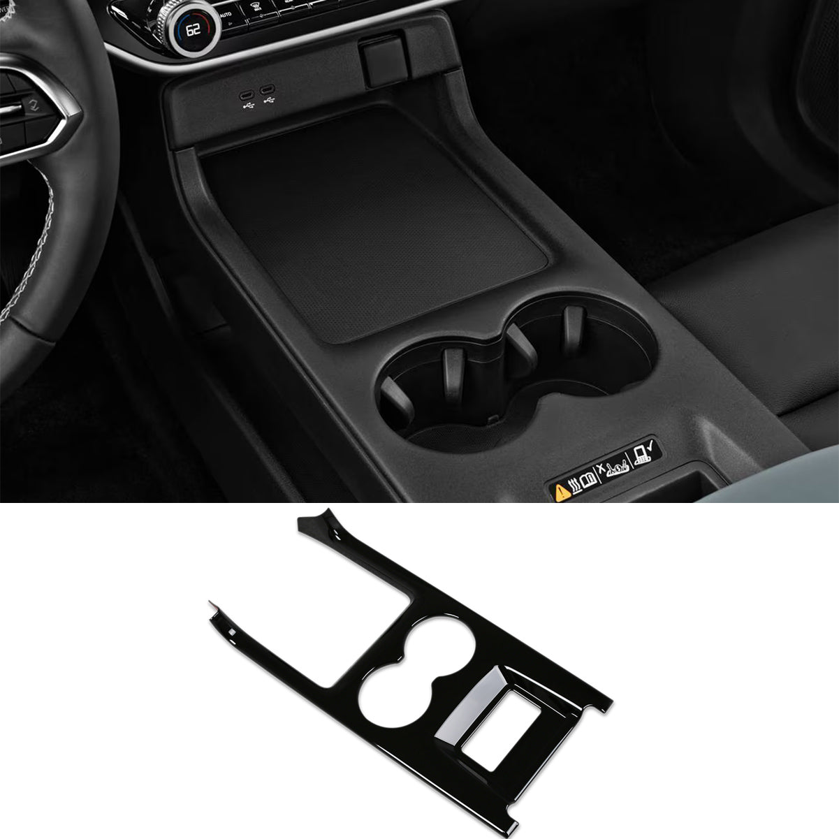 Fit for Honda Prologue 2024 2025 2026 Gear Shift Knob Console Panel Cover Trim