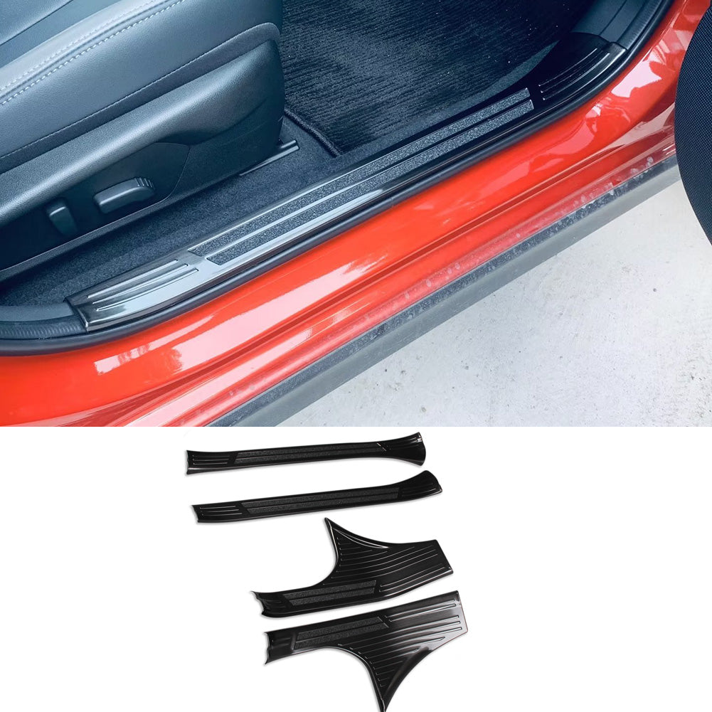 Fit for Subaru New Crosstrek 2024 Inside Door Sill Scuff Plate Guard Cover Trim Stainless Steel