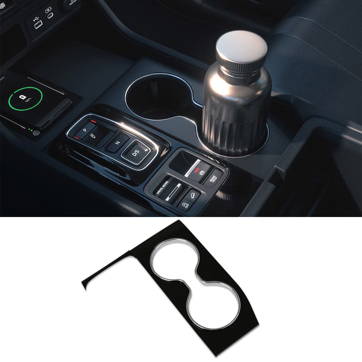 Fit For Honda New Pilot 2025 / Passport 2025 2026 Gear Shift Panel Trim + Center Console Cup Holder Panel Cover Trims