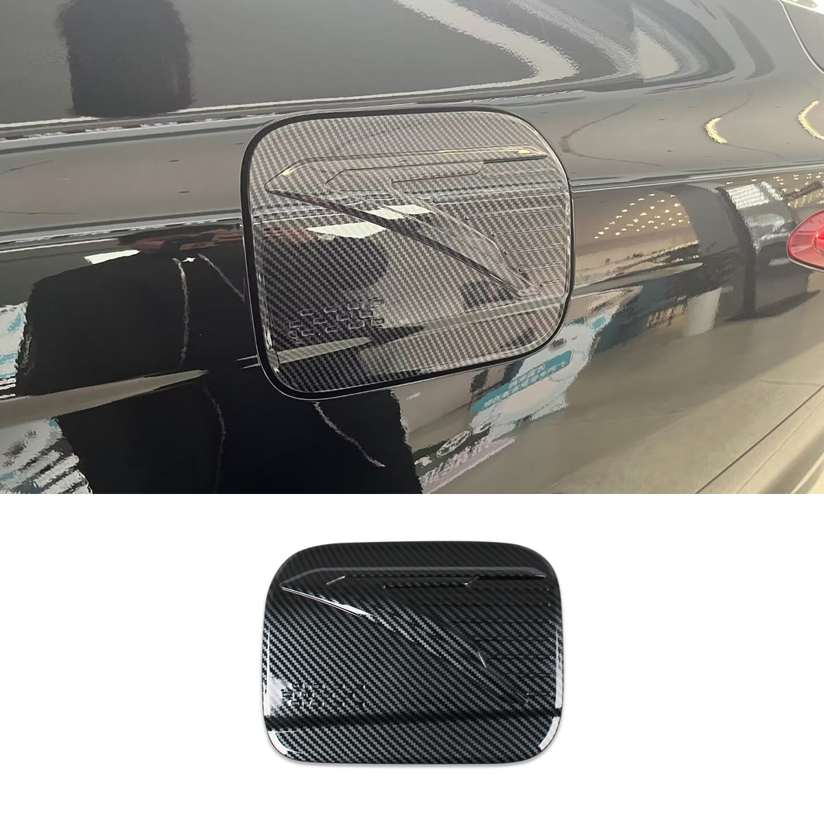 Fit for Toyota New Camry 2024 2025 2026 Fuel Gas Tank Cap Cover Trim Carbon Fiber Pattern