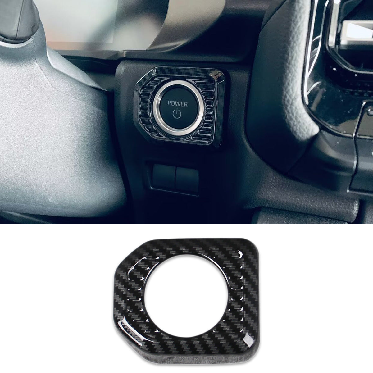 Fit for Toyota Land Cruise LC250 2024 2025 2026 Interior Engine Start Button Ring Cover Trim