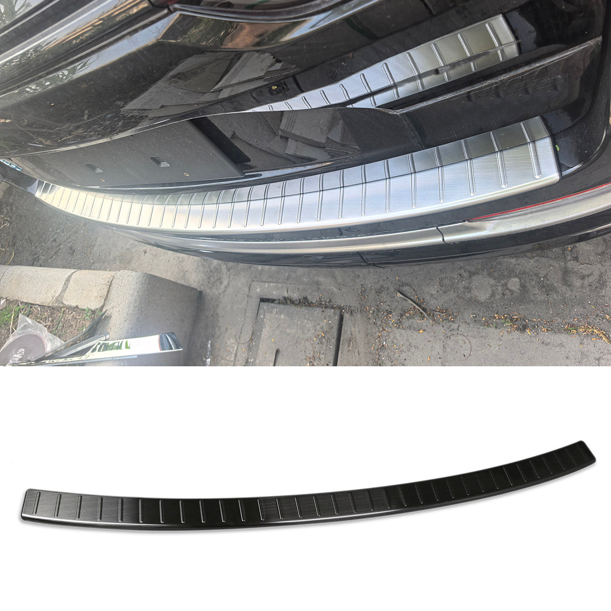 Fit for Jeep New Grand Cherokee 2024 2025 Rear Bumper Sill Plate Guard Cover Trim Stainless Steel