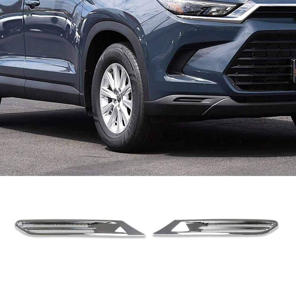 Fit for Toyota New Grand Highlander 2024 2025 2026 Front Bumper Side Vents Air Outlet Cover Trims