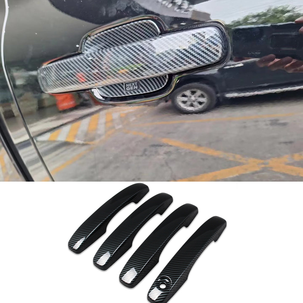 Fit for Ford Ranger 2024 Door Handle Cover Trims Carbon Fiber Pattern (Without Keyless Entry System)