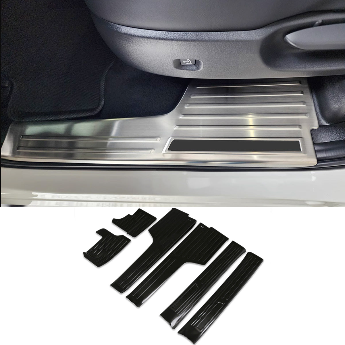 Fit for Mazda New CX-70 2025 2026 Inside Door Sill Scuff Plate Guard Cover Trims Stainless Steel