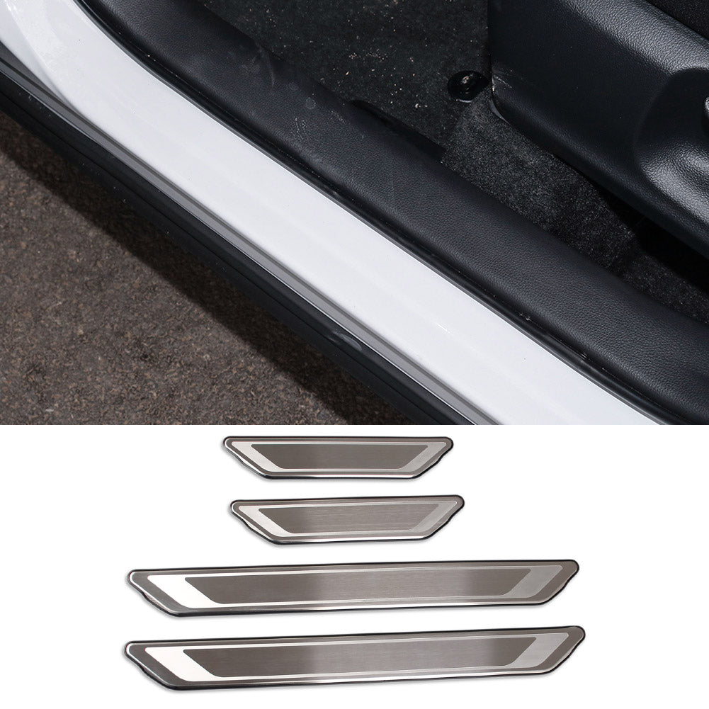 Fit for Toyota Corolla Cross 2022 2023 2024 Door Sill Scuff Plate Guard Cover Trim Sport Style Stainless Steel