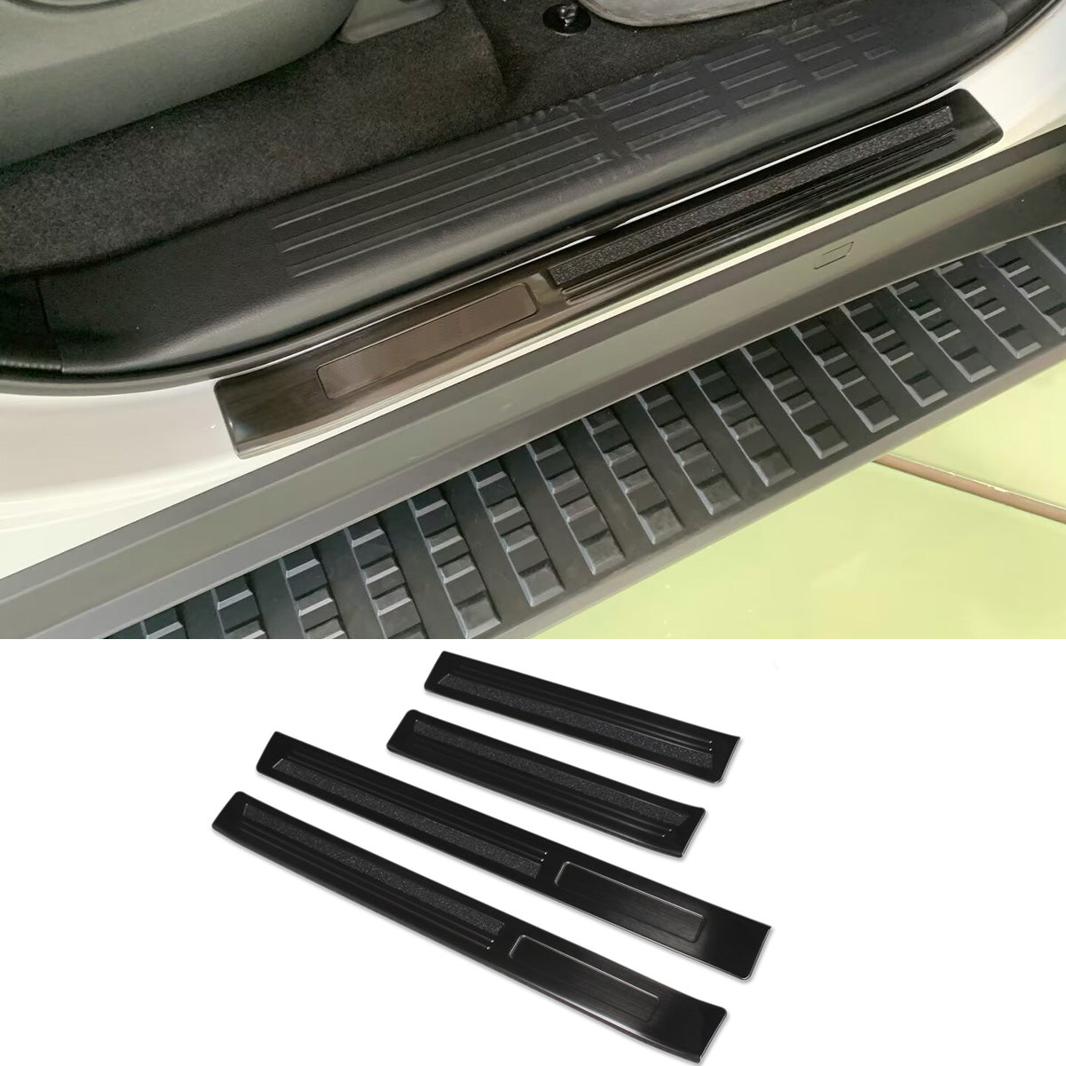 Fit for Lexus New GX GX550 / Toyota Land Cruise LC250 2024 2025 2026 Outside Door Sill Scuff Plate Guard Cover Trims Stainless Steel