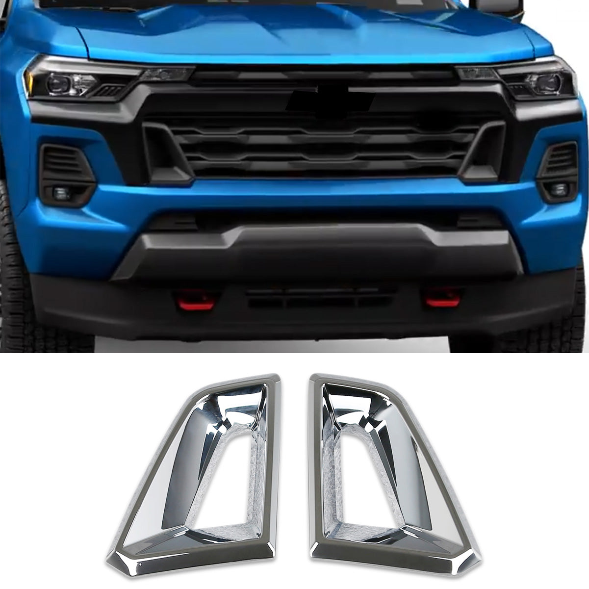Fit For Chevrolet Chevy New Colorado Z71/Trail Boss/LT/WT 2024 2025 Front Grille Vents Air Outlet Cover Trims