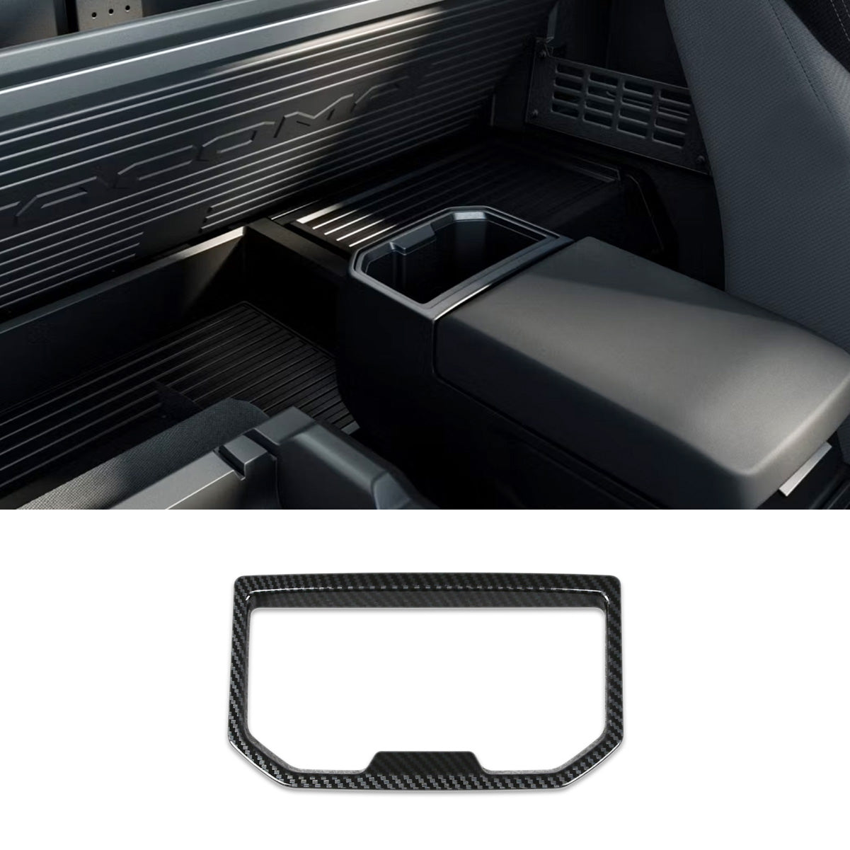 Fit for Toyota New Tacoma 2024 2025 Rear Seat Cup Holder Cover Trim