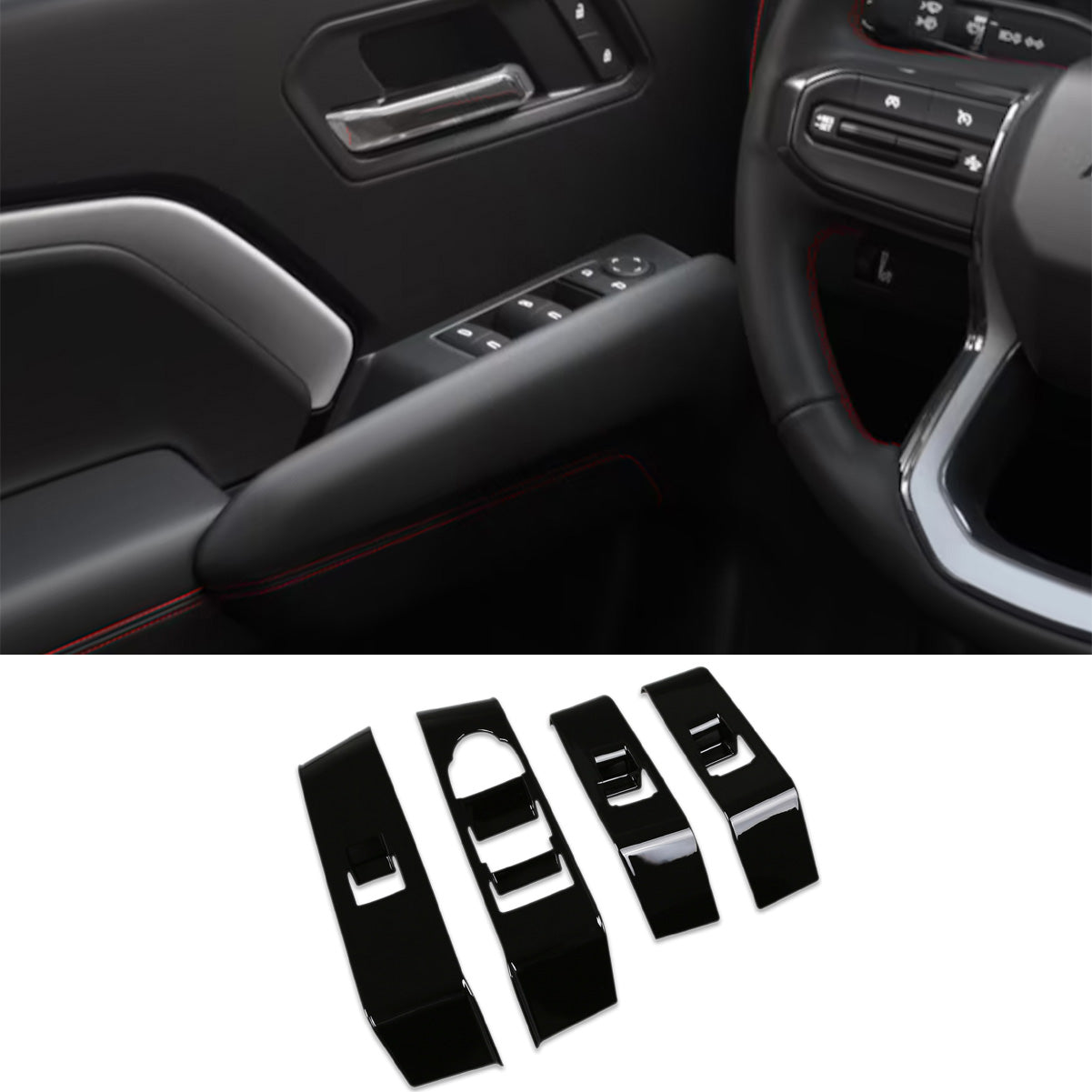 Fit For Chevrolet Chevy New Colorado 2024 2025 Interior Window Switch Console Panel Trims