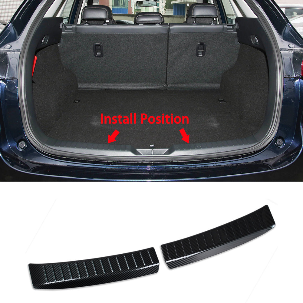 For Mazda 2017 2018 2019 2020 2021 2022 2023 2024 CX-5 CX5 Rear Interior Bumper Sill Plate Guard Cover Trims