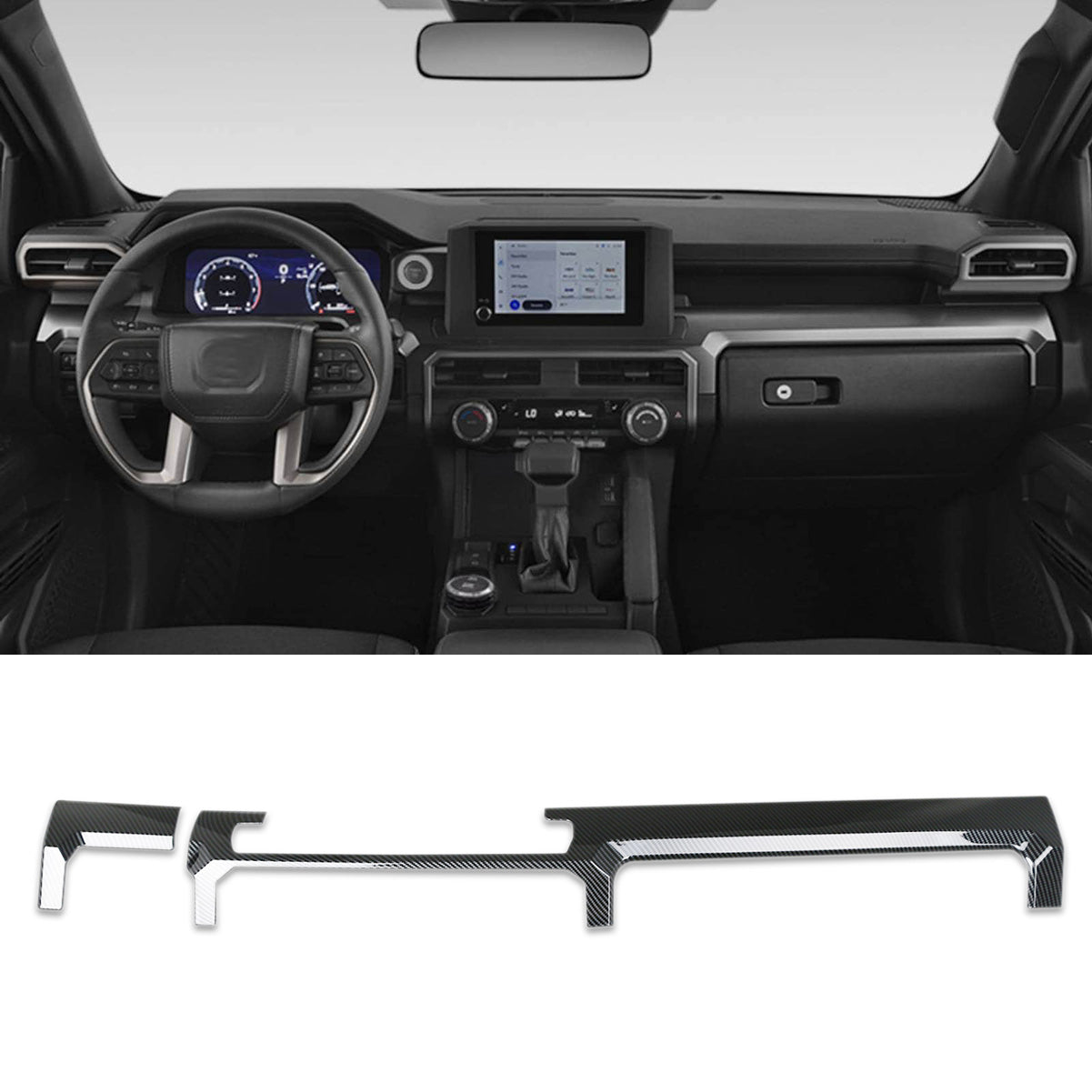 Fit for Toyota 4Runner 2025 Center Console Dashboard Molding Cover Trim