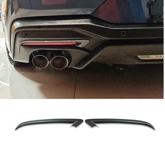 Fit for Ford New Mustang 2024 2025 Rear Fog Light Cover Trims Carbon Fiber Pattern Design