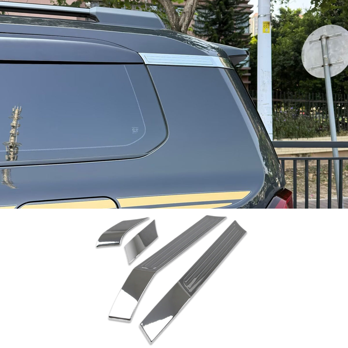 Fit for Toyota New Land Cruiser LC250 2024 2025 2026 / Lexus GX 550 GX550 2024 2025 2026 A-Pillar C-Pillar Frame Molding Cover Trims