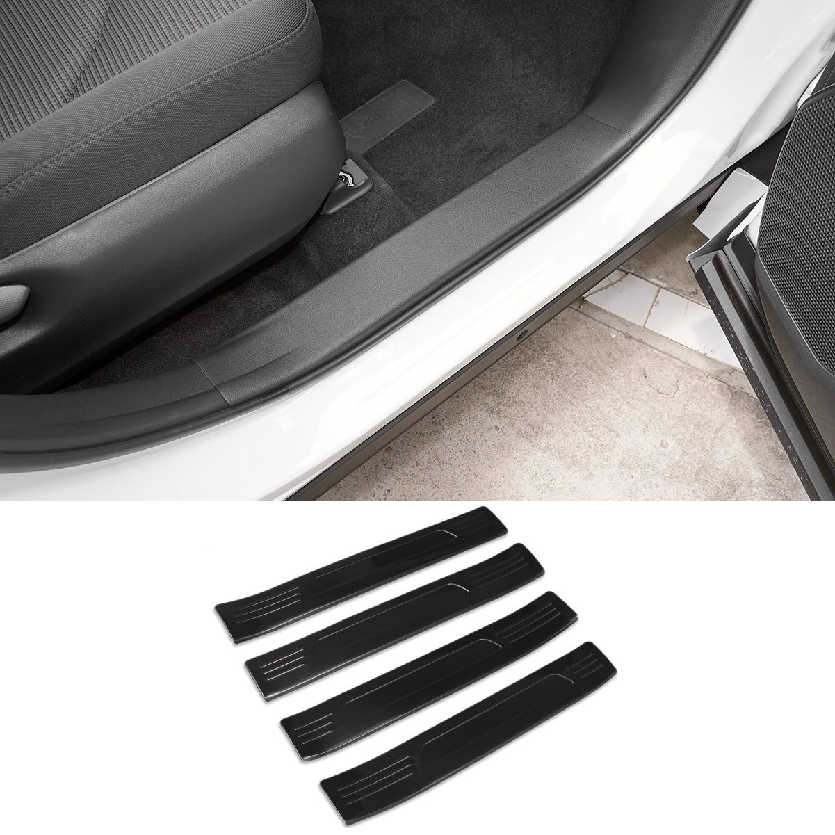 Fit for Toyota New Grand Highlander 2024 2025 2026 /Lexus TX TX350/500h/550h+ 2024 2025 2026 Outside Door Sill Scuff Plate Guard Cover Trim Stainless Steel